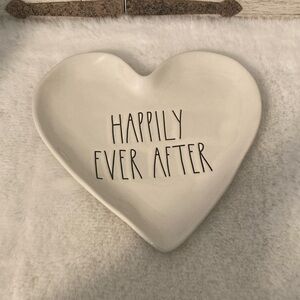 Rae Dunn Happily Ever After Heart Plate